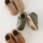 Leather Babble Bootie - Chestnut