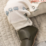 Leather Babble Bootie - Olive