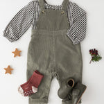 Leather Babble Bootie - Olive