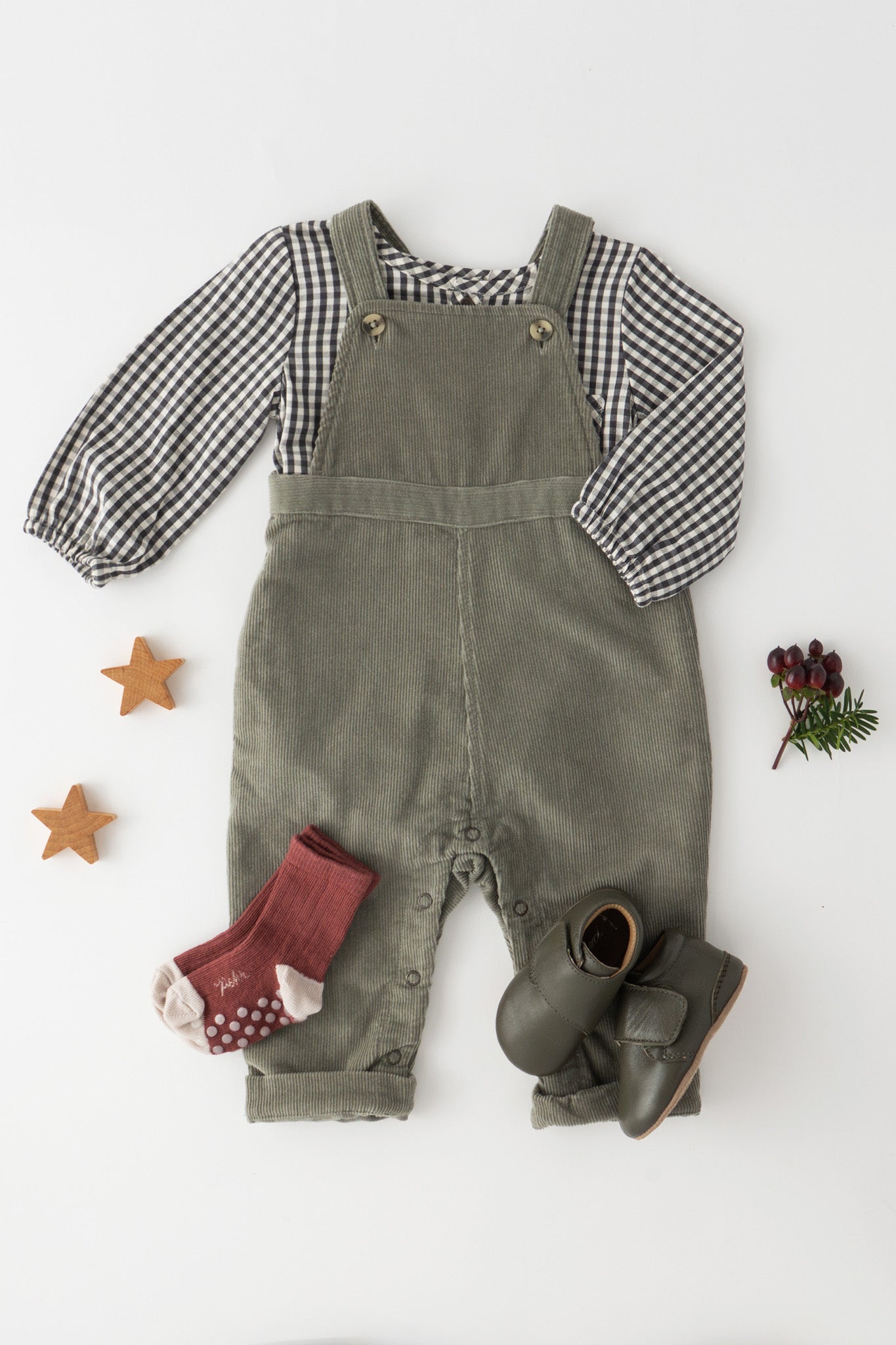 Leather Babble Bootie - Olive