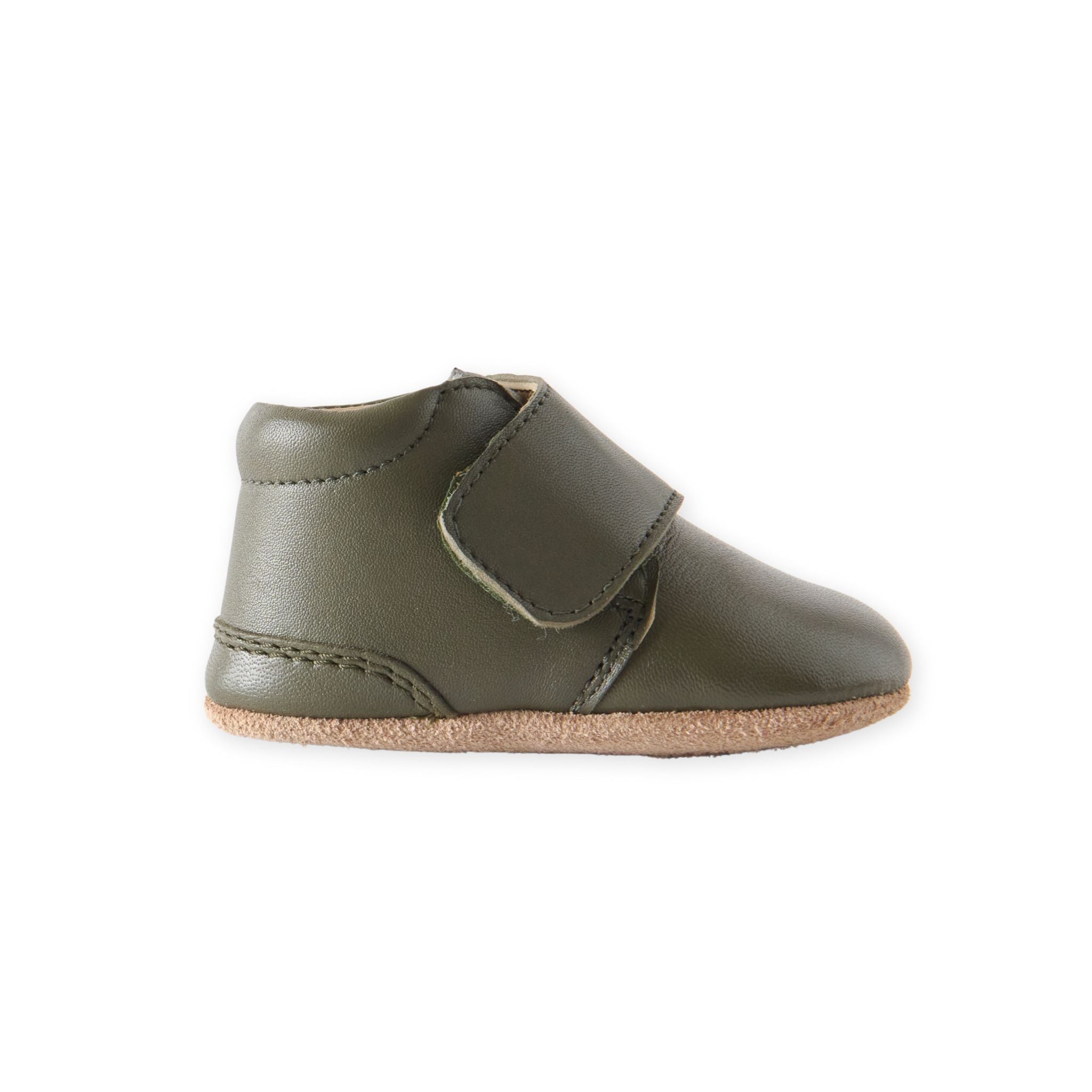Leather Babble Bootie - Olive