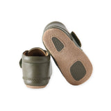 Leather Babble Bootie - Olive