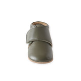 Leather Babble Bootie - Olive