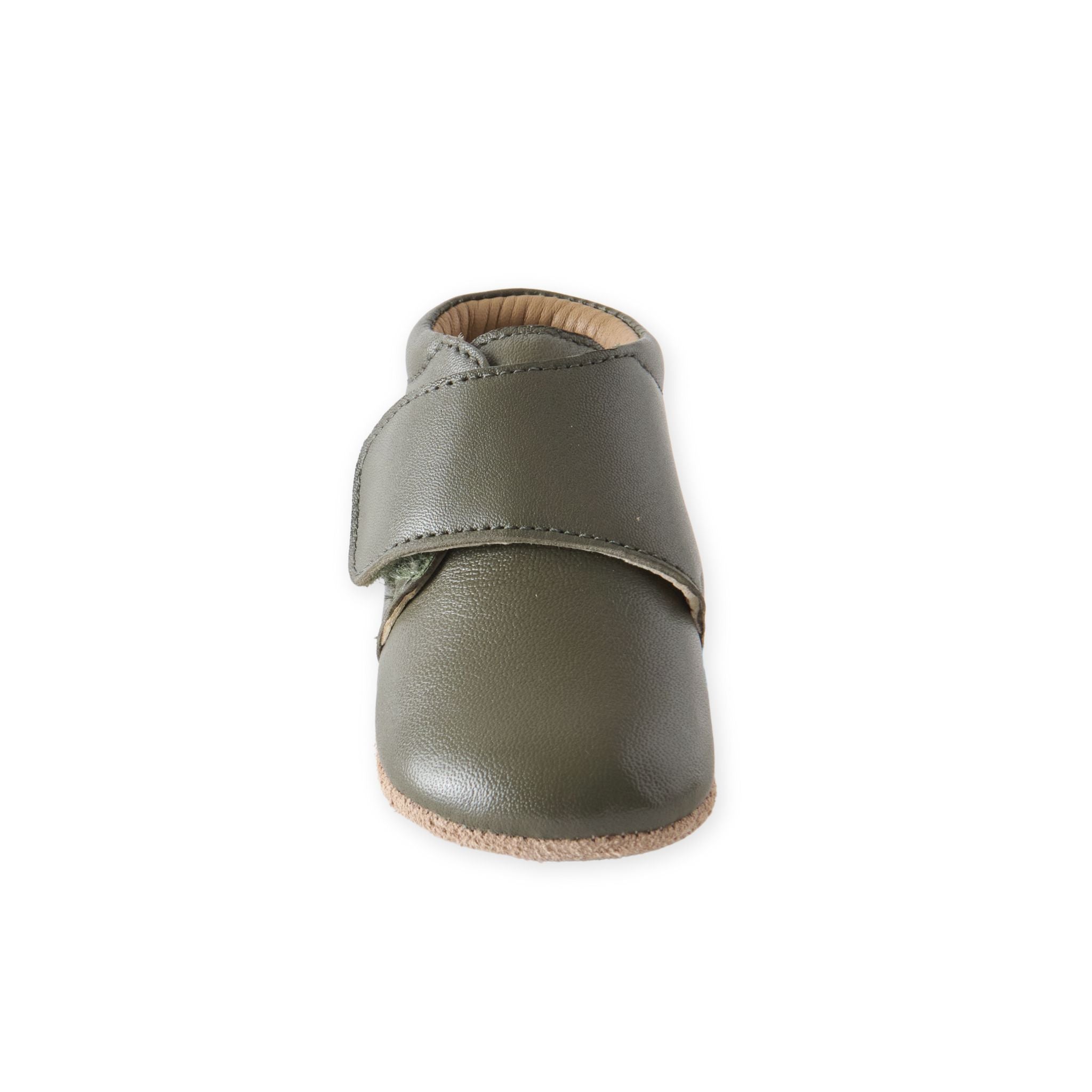 Leather Babble Bootie - Olive