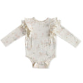 flutter one piece flower patch in pinks pattern