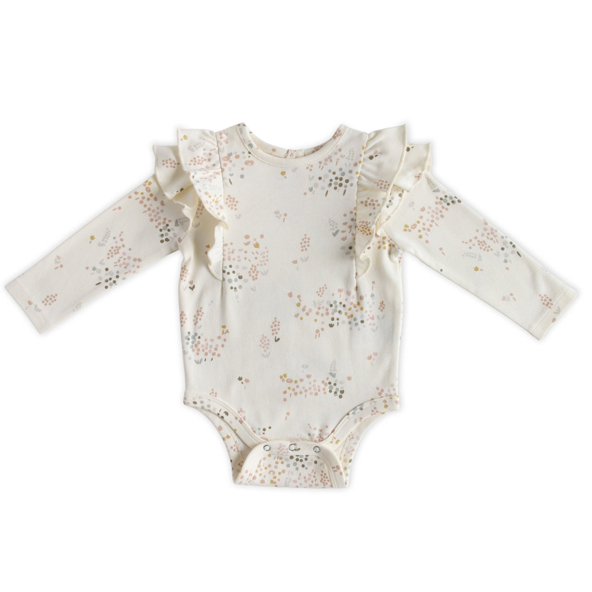 flutter one piece flower patch in pinks pattern