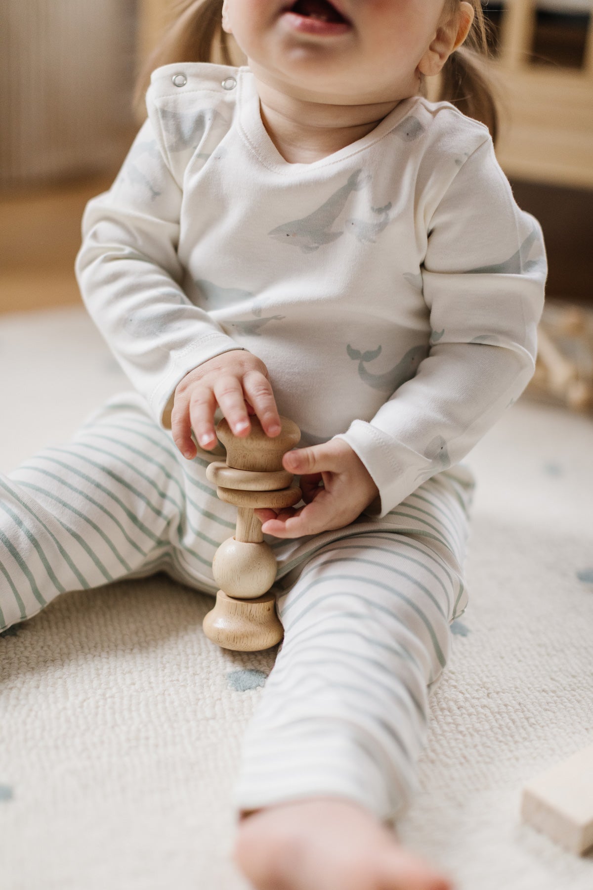 Shoulder Snap One-Piece - Follow Me Whale