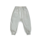 french terry harem pant soft sea in blues pattern