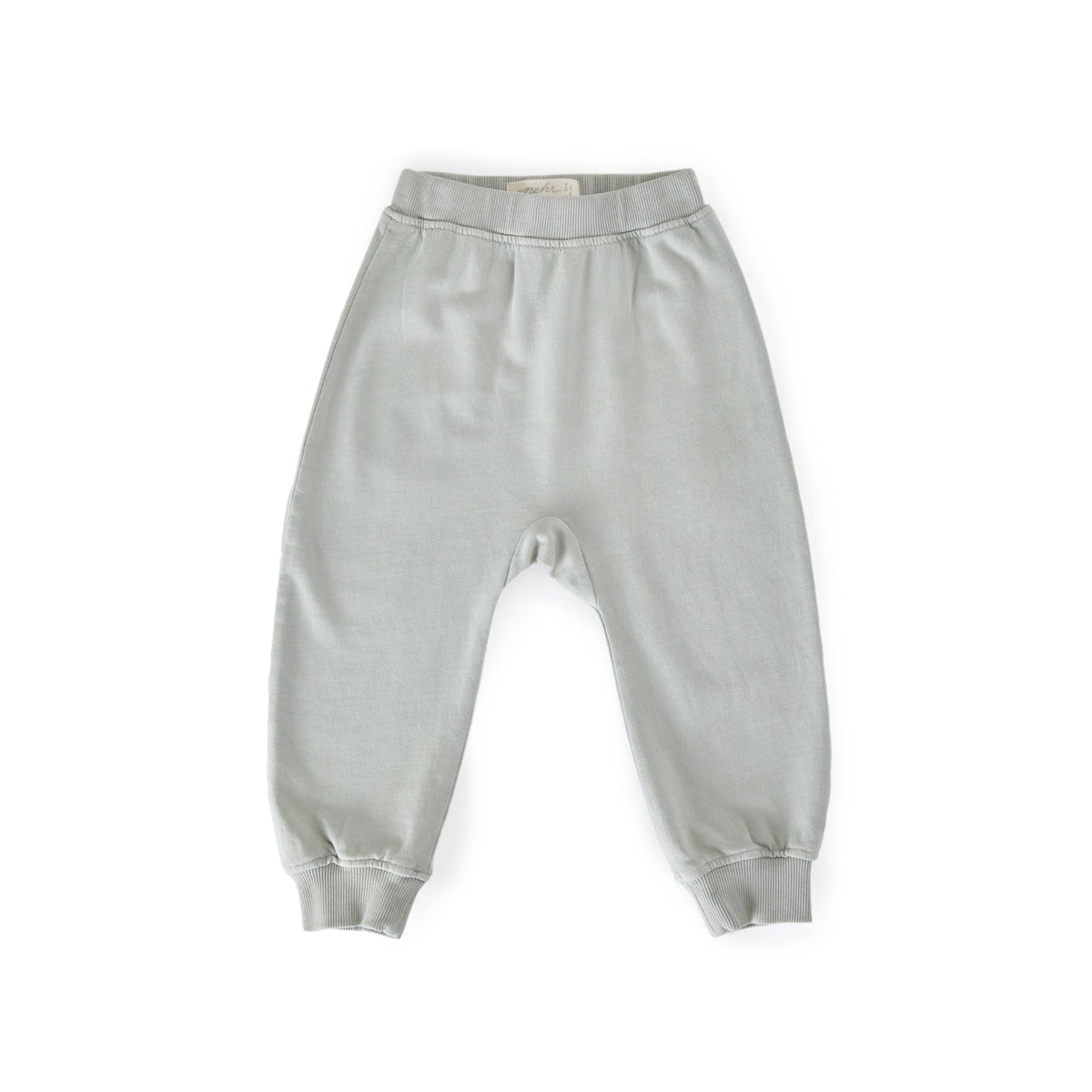french terry harem pant soft sea in blues pattern