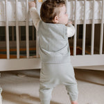 French Terry Harem Pant - Soft Sea