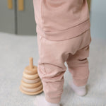 French Terry Harem Pant - Soft Peony