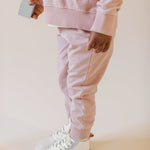 French Terry Jogger - Soft Peony