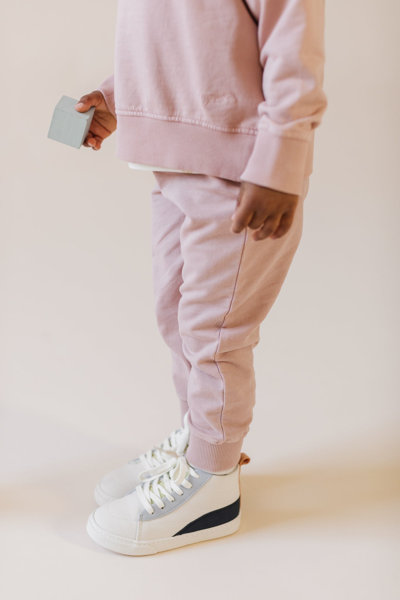 French Terry Jogger - Soft Peony