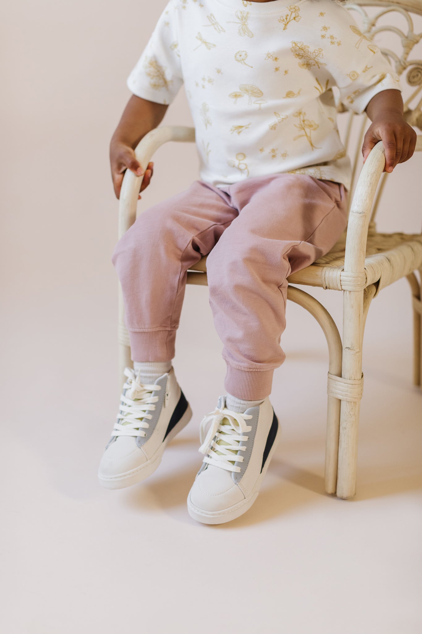 French Terry Jogger - Soft Peony