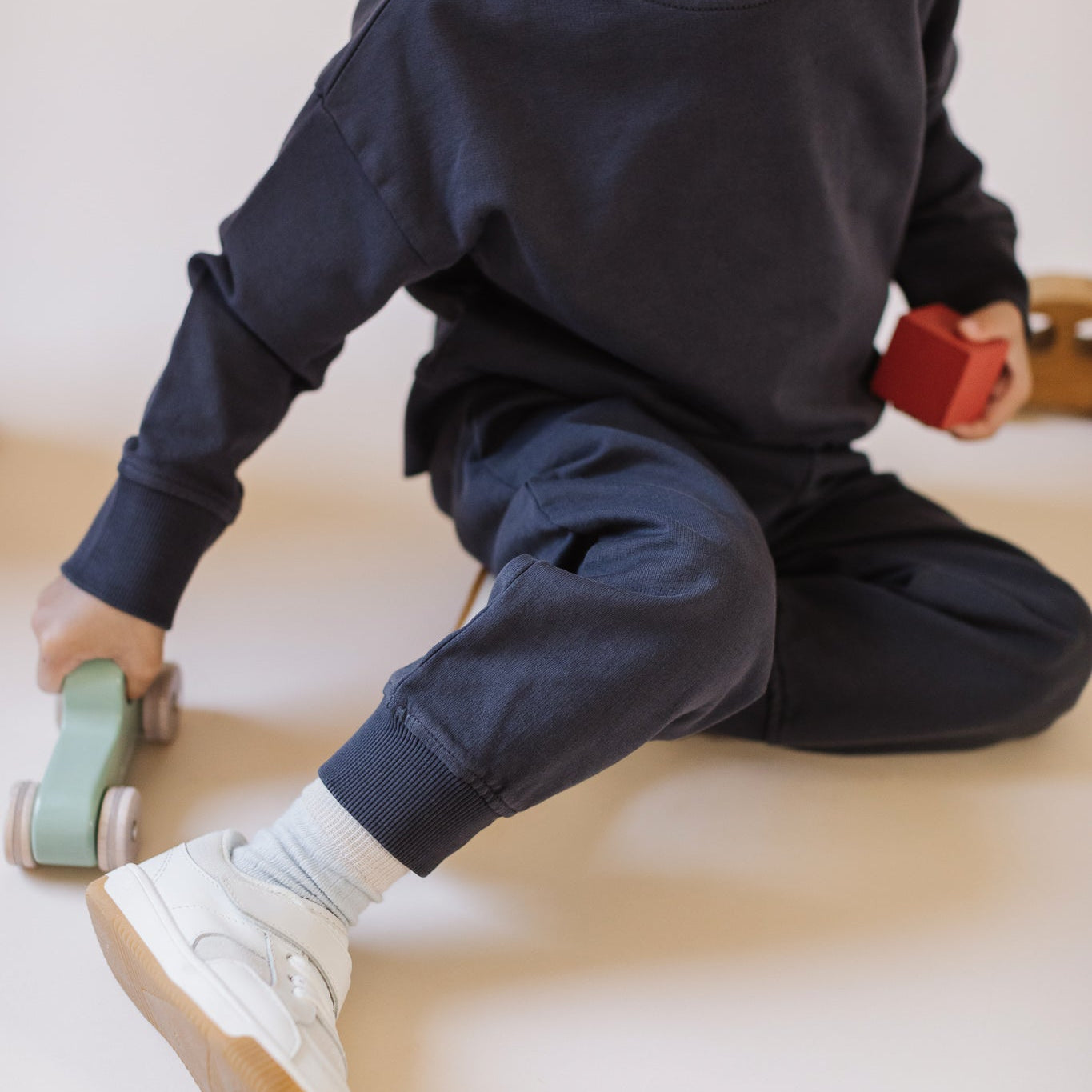 toddler french terry toddler jogger ink blue