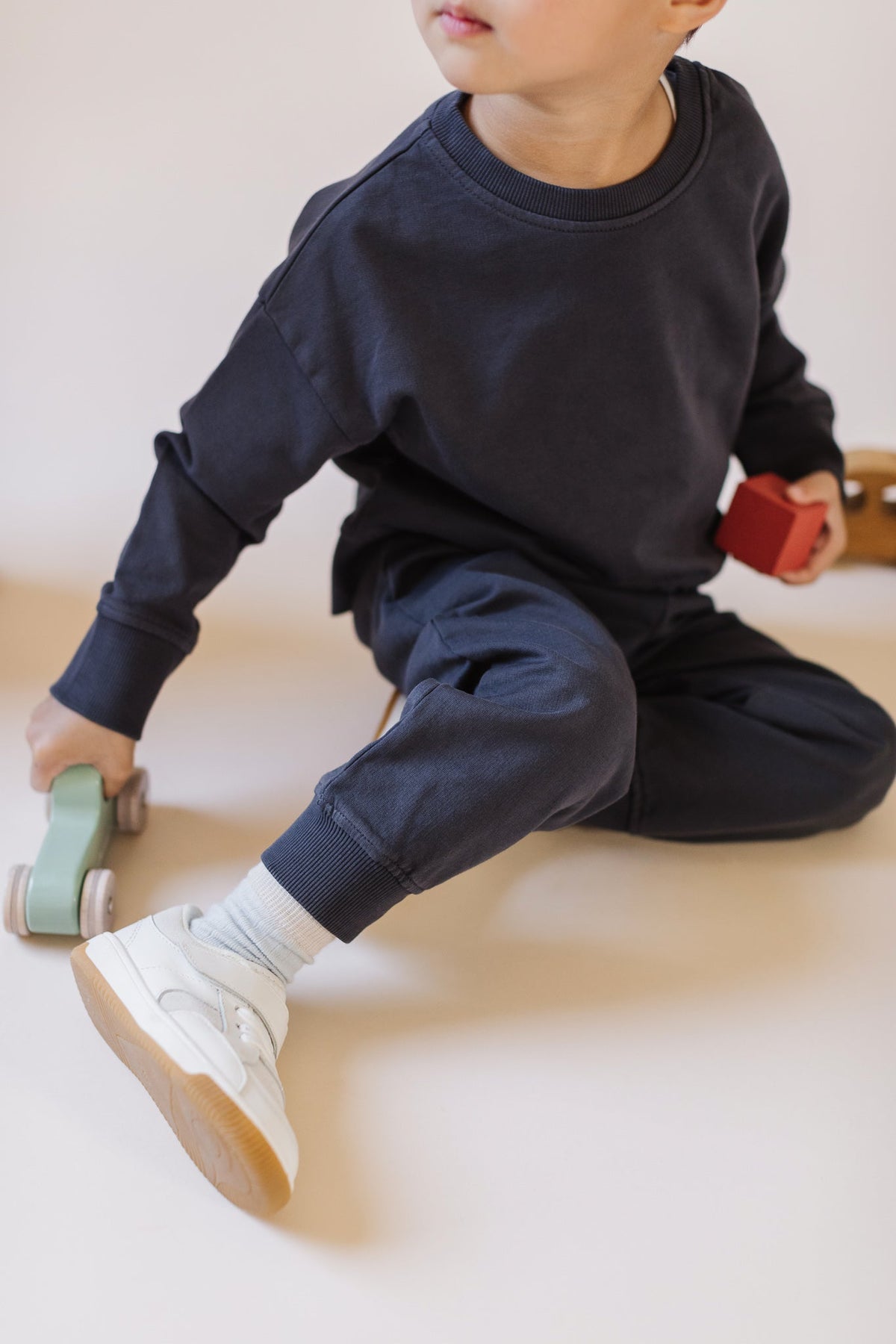 toddler french terry toddler jogger ink blue