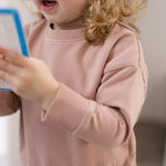 French Terry Sweatshirt - Soft Peony