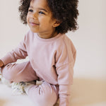 French Terry Sweatshirt - Soft Peony