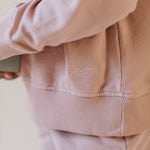 French Terry Sweatshirt - Soft Peony