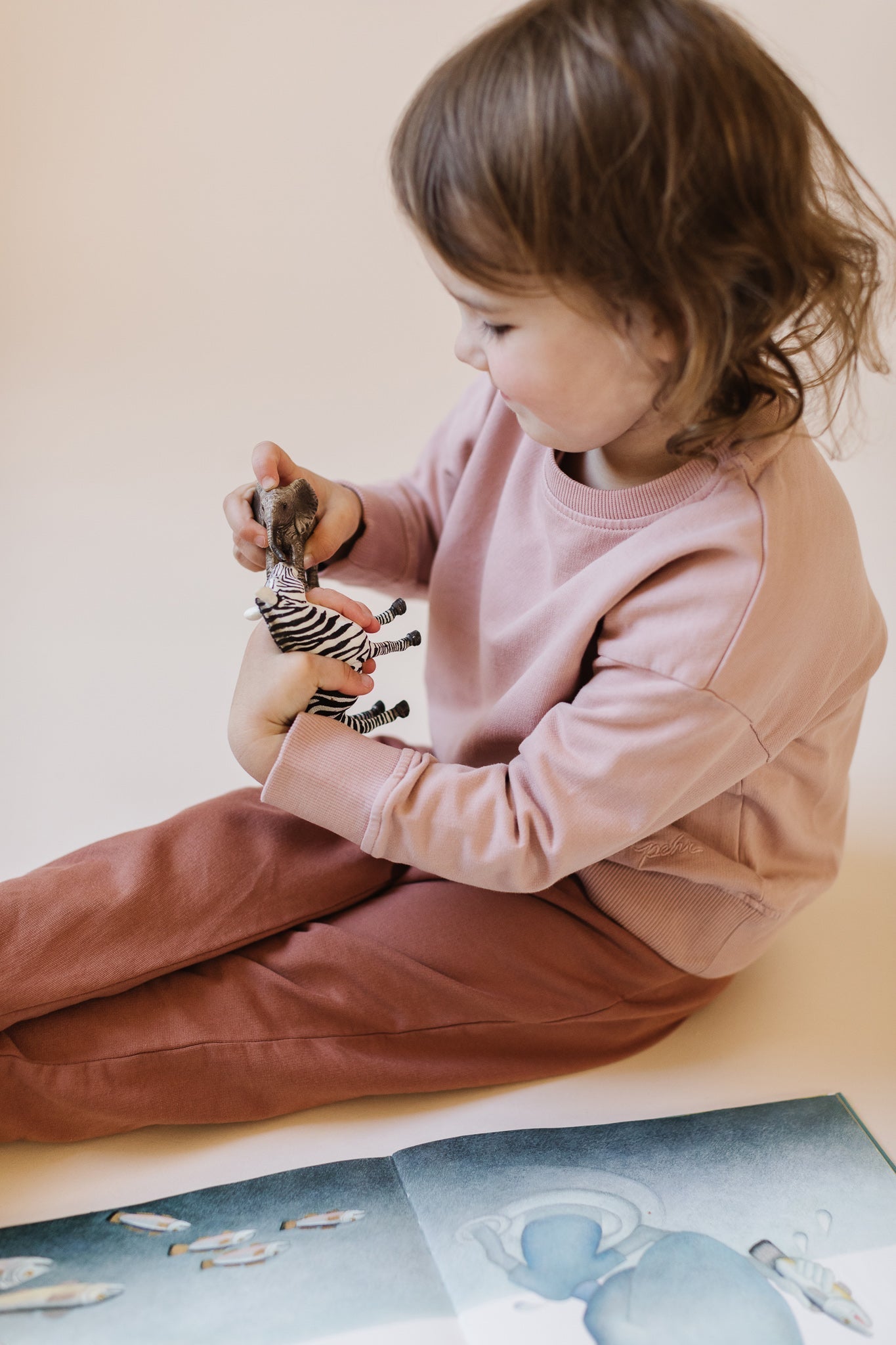 French Terry Sweatshirt - Soft Peony