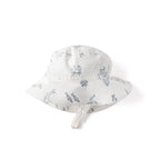 bucket hat life aquatic in blues pattern