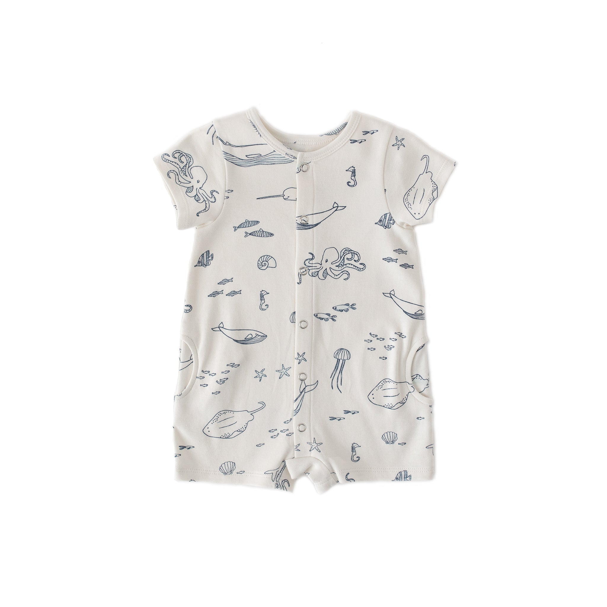 Short Sleeve Romper - Life Aquatic