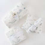 Organic Cotton Muslin Swaddle - Life Aquatic