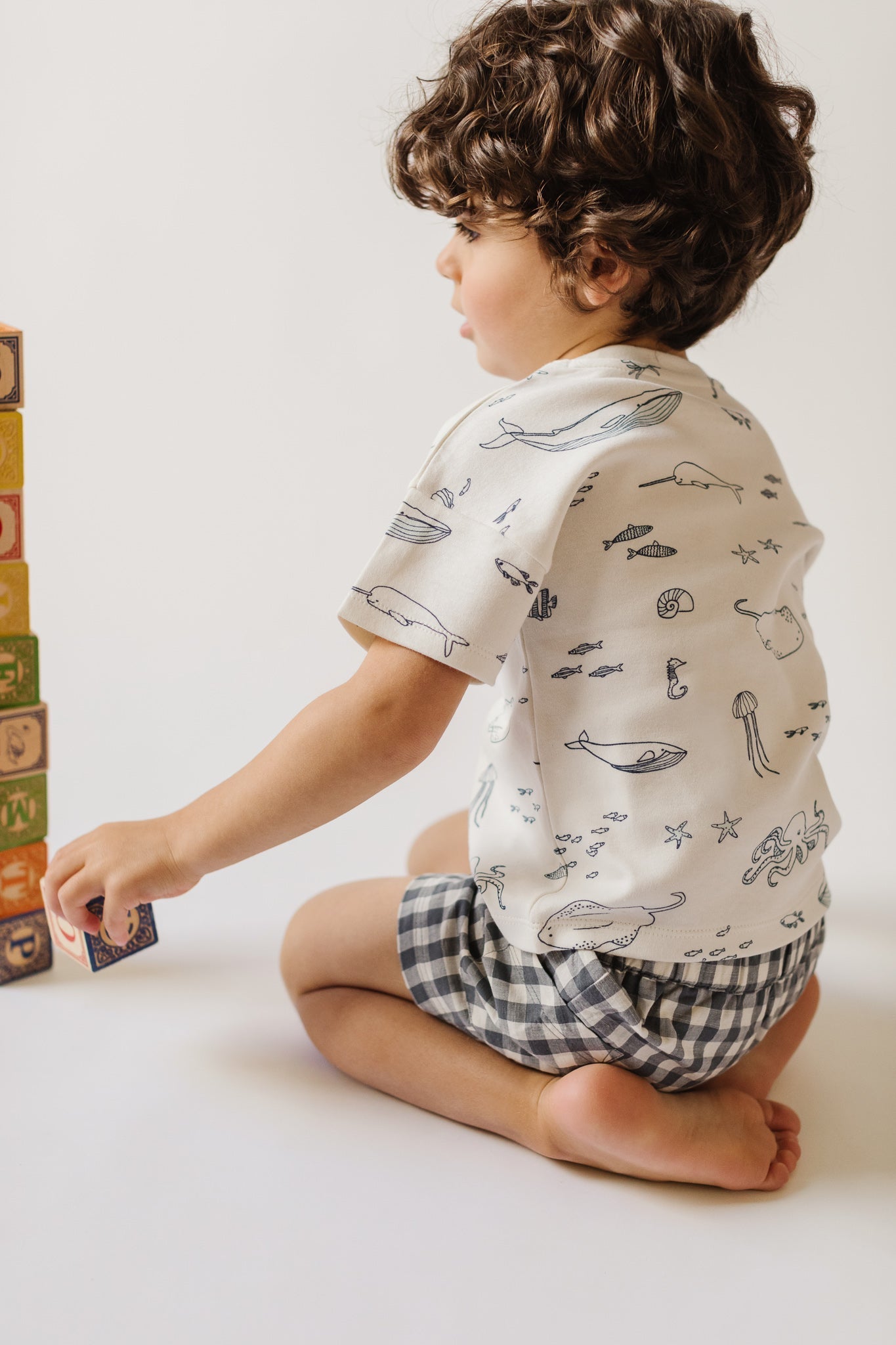 Dropped Shoulder Short Sleeve T-Shirt - Life Aquatic