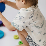 Dropped Shoulder Short Sleeve T-Shirt - Life Aquatic