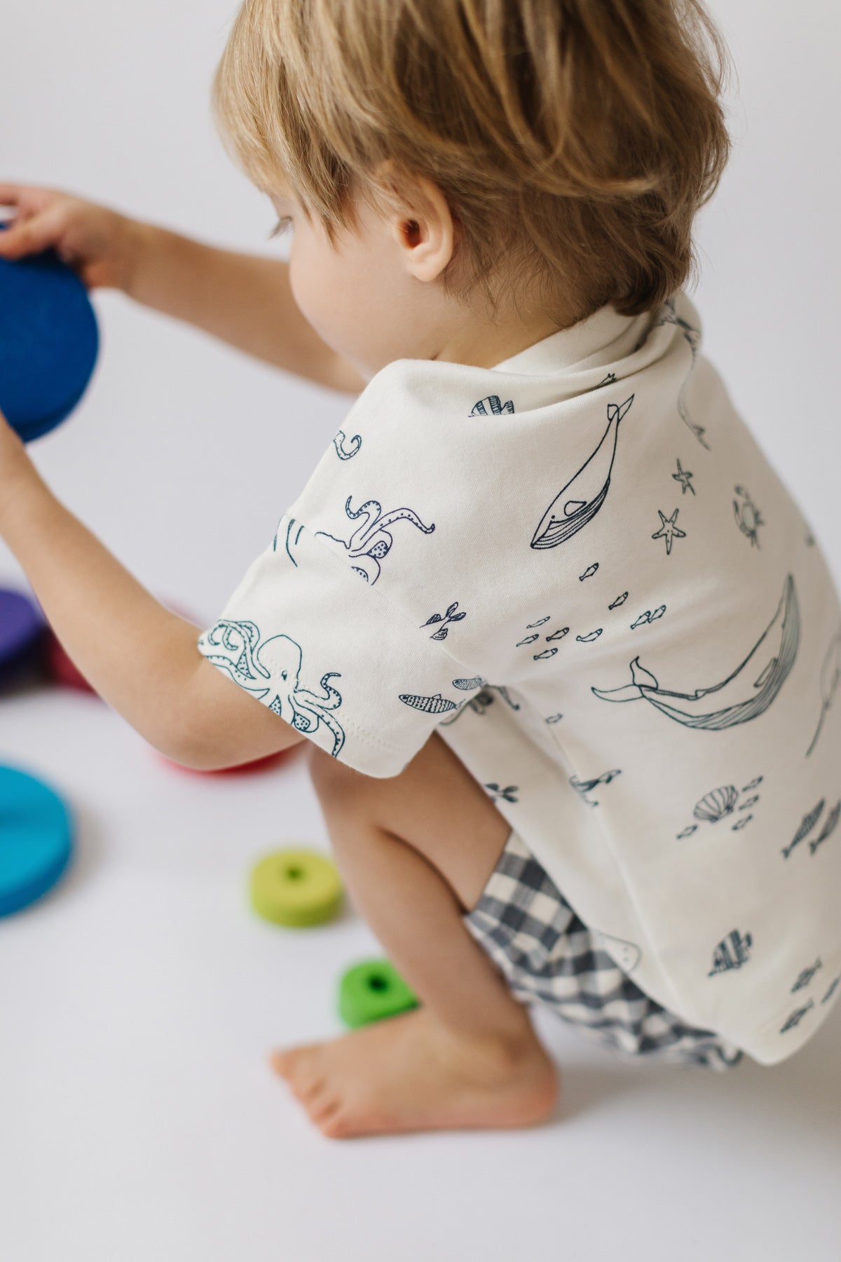 Dropped Shoulder Short Sleeve T-Shirt - Life Aquatic