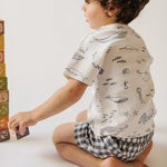 Dropped Shoulder Short Sleeve T-Shirt - Life Aquatic