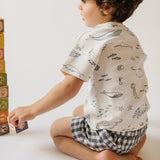 Dropped Shoulder Short Sleeve T-Shirt - Life Aquatic