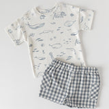 Dropped Shoulder Short Sleeve T-Shirt - Life Aquatic