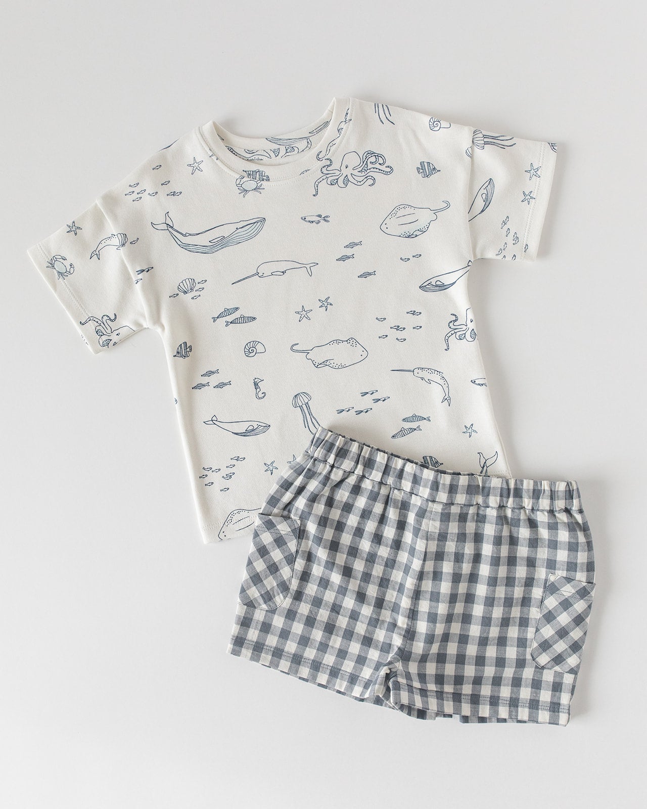 Dropped Shoulder Short Sleeve T-Shirt - Life Aquatic