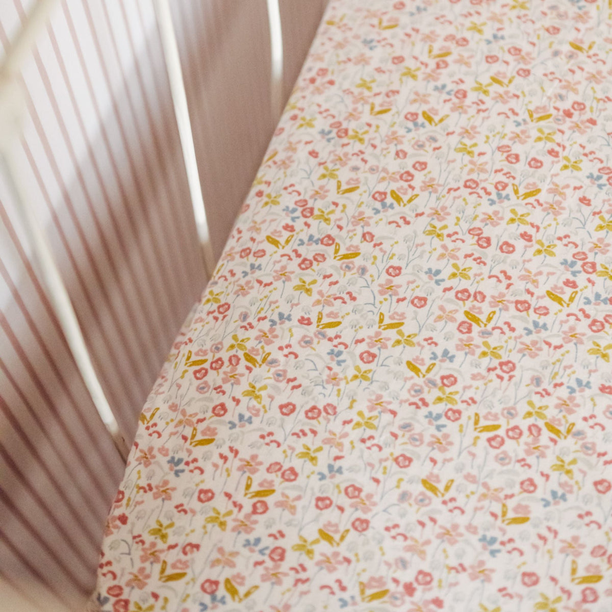 crib sheet floret