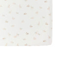 crib sheet hoppy bunny in blues pattern