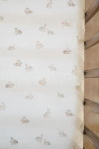 crib sheet hoppy bunny