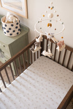 crib sheet hoppy bunny