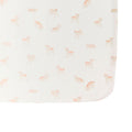 crib sheet dear lamb in pinks pattern