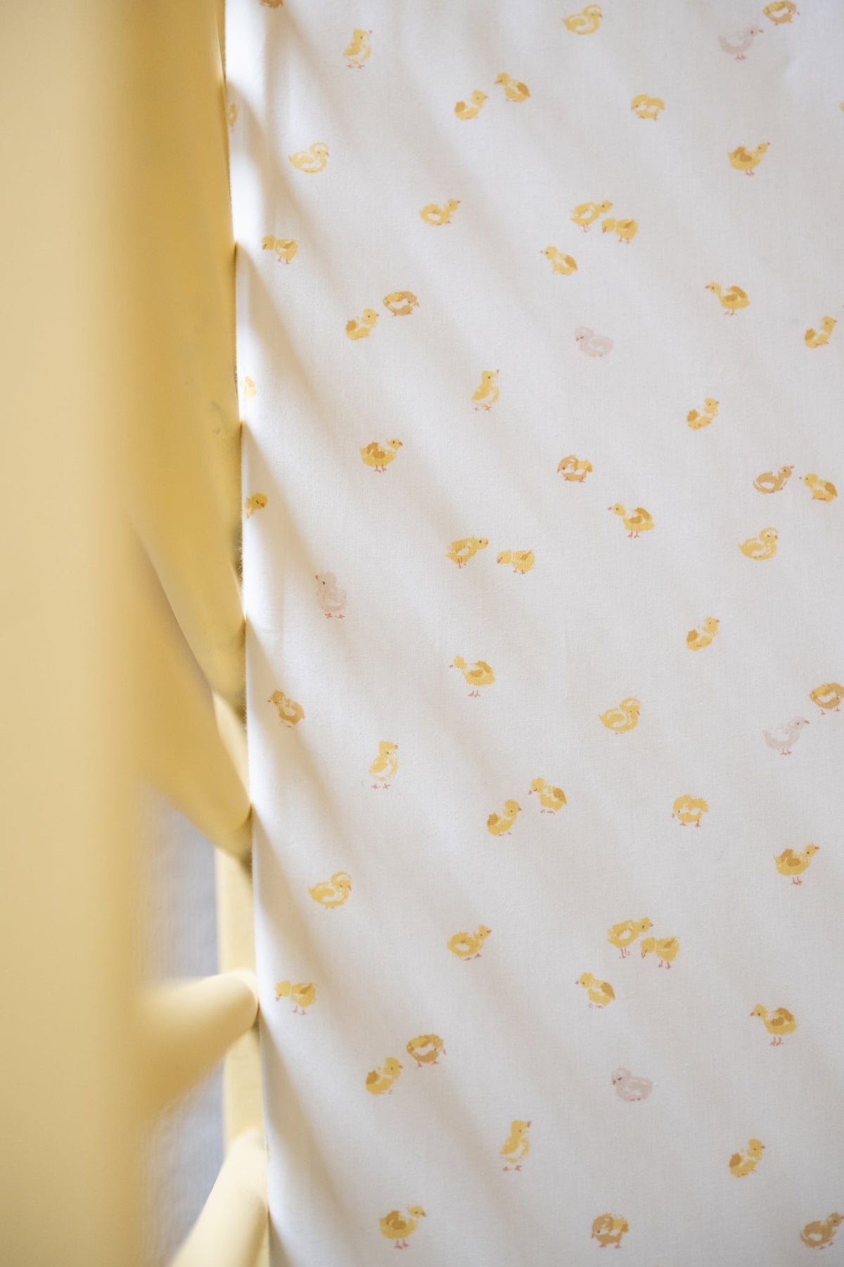 crib sheet cheerful chick