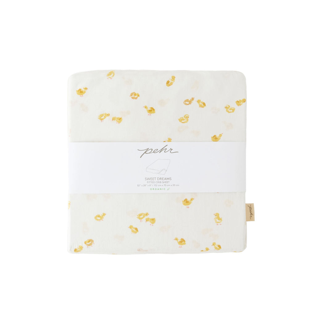 crib sheet cheerful chick