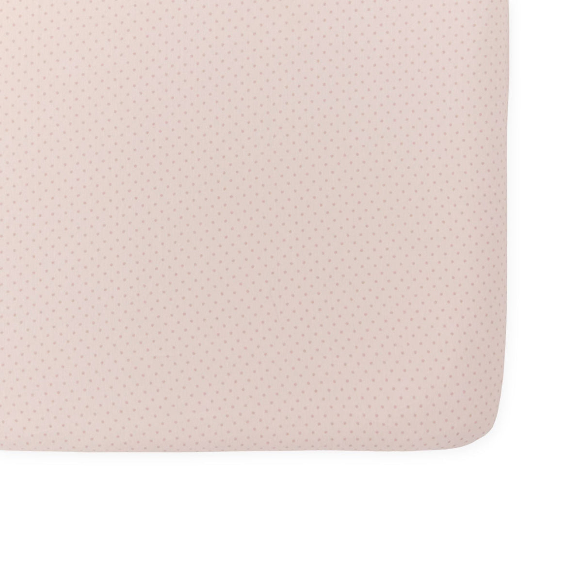 pin dot crib sheet peony in pinks pattern