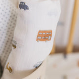 Organic Cotton Muslin Swaddle - Rush Hour