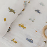 Organic Cotton Muslin Swaddle - Rush Hour