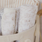 Organic Cotton Muslin Swaddle - Secret Garden
