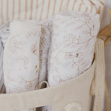 Organic Cotton Muslin Swaddle - Secret Garden