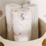 Organic Cotton Muslin Swaddle - Zodiac
