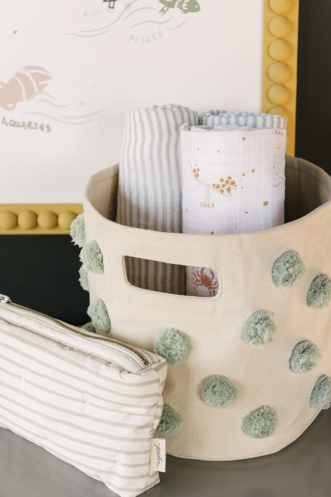 Organic Cotton Muslin Swaddle - Zodiac