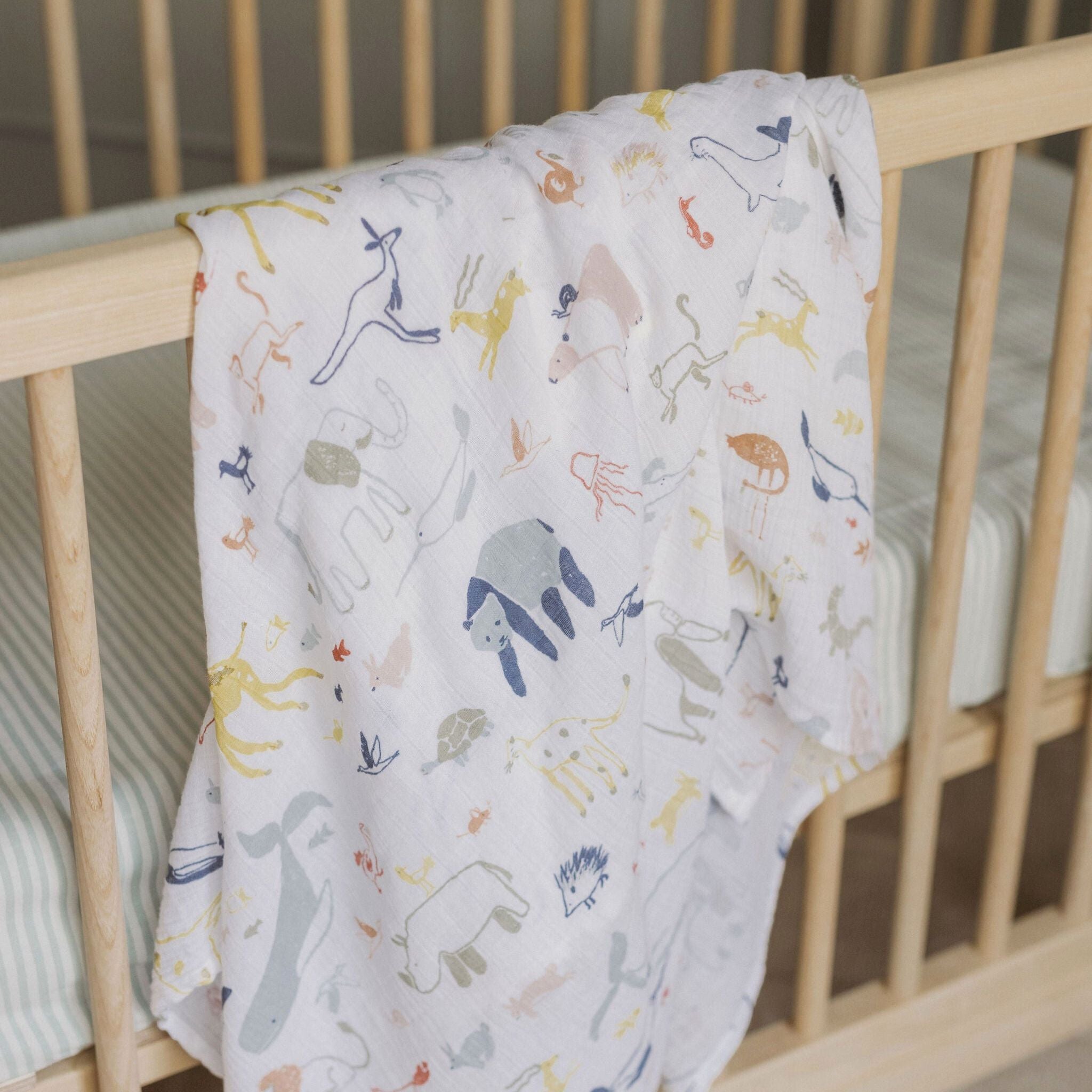 Organic Cotton Muslin Swaddle - Into The Wild