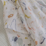 Organic Cotton Muslin Swaddle - Into The Wild
